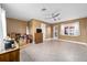 Bedroom with tile floors, natural light and doorway to the patio with an outdoor umbrella view at 9276 Sw 89Th St Rd, Ocala, FL 34481