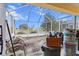 View of the screened porch area at 9285 Sw 90Th St, Ocala, FL 34481