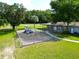 Aerial view of the community building with playground, great to spend with the Gathering at 55 Sw Fig Tree Ln, Dunnellon, FL 34431