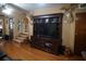 Hardwood floors with stairs leading up to the second story at 9205 Sw 152Nd Pl, Dunnellon, FL 34432