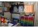 Bright study room featuring rainbow storage, whiteboard, and educational wall décor at 9205 Sw 152Nd Pl, Dunnellon, FL 34432