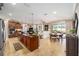 Bright living space featuring a large island open to a dining area and a comfortable living area at 9895 Sw 95Th Loop, Ocala, FL 34481