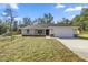 Charming single-story home with a well-maintained front yard and a two-car garage at 14 Water Track Ct, Ocala, FL 34472