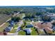 Aerial neighborhood view showcasing houses and their green surrounding landscape at 14560 Sw 25Th Ter, Ocala, FL 34473