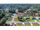 Aerial view of a residential neighborhood featuring well-maintained homes and landscaping at 14560 Sw 25Th Ter, Ocala, FL 34473