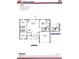 Detailed home floor plan showing the layout of bedrooms, bathrooms, living areas, and garage at 15864 Se 98Th Ter, Summerfield, FL 34491