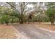 Gravel driveway leading into a private, wooded property surrounded by mature trees and natural landscape at 2045 Marion County Rd, Weirsdale, FL 32195