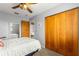 Bedroom features a large closet for storage with views of a second bedroom at 2840 Se 35Th St, Ocala, FL 34471