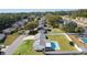 Aerial shot of the home showcasing the pool and spacious, fenced backyard, ideal for recreation and relaxation at 3853 Se 60Th St, Ocala, FL 34480