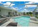 Relax in the sun by this home's private screened-in pool and patio area at 4160 Sw 98Th St, Ocala, FL 34476