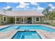 Beautiful backyard with a patio, pool and hot tub and covered patio at 5995 Se 22Nd Ave, Ocala, FL 34480