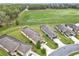 Scenic aerial view of a neighborhood showcasing spacious lawns and serene surroundings at 9697 Sw 63Rd Loop, Ocala, FL 34481