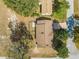 Overhead aerial view of the home showing the roof and adjacent lot features at 11620 Sw 84Th Avenue Rd, Ocala, FL 34481