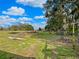 Expansive yard with lush greenery and scattered trees under a bright blue sky with clouds at 13521 N Magnolia Ave, Citra, FL 32113