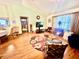 Inviting living room featuring hardwood floors and bright windows overlooking the exterior at 3175 Ne 32Nd Ave, Ocala, FL 34479