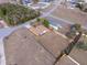 Aerial view of property showcasing backyard, screened-in porch, and neighborhood at 3994 Sw 102Nd Pl, Ocala, FL 34476