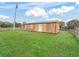 Exterior shot of a long building with a green roof situated in the middle of a large lawn at 6994 Nw 320 Hwy, Micanopy, FL 32667