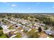 Aerial view of a charming residential area with neatly arranged homes and mature trees at 9750 Se 179Th Pl, Summerfield, FL 34491