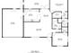 Layout of the home showing the floor plan with dimensions of the rooms in the house at 9750 Se 179Th Pl, Summerfield, FL 34491