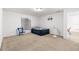 Bedroom featuring a bed, ceiling fan and ensuite bathroom at 29 Guava Pass, Ocklawaha, FL 32179