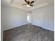 Bedroom with closet, wood-look flooring, ceiling fan, and recessed lighting at 5500 Sw 151St Street Rd, Ocala, FL 34473