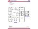 Detailed floor plan of a 4 bedroom, 2 bath home with a 2-car garage and Gathering room at 6644 Sw 179Th Avenue Rd, Dunnellon, FL 34432