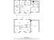 Detailed floorplan showing room dimensions of living spaces and bedrooms for the home's two levels at 11684 Sw 56Th Ter, Ocala, FL 34476