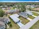 Aerial view of a residential neighborhood showcasing the property's location and surrounding community at 7340 Sw 111Th Ln, Ocala, FL 34476