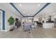 Living room featuring luxury vinyl floors, recessed lighting, and open concept to kitchen at 8864 Sw 85Th Loop, Ocala, FL 34481