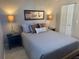 Bedroom featuring a plush bed with decorative pillows and bedside lamps at 9535 Sw 85Th Ter # C, Ocala, FL 34481