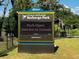 Ocala Wetland Recharge Park sign indicating it is open to visitors at 2150 Nw 23Rd Loop, Ocala, FL 34475