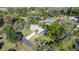 Aerial view of home showing the large lot size, pool, and surrounding mature trees at 3301 Se 32Nd Ave, Ocala, FL 34471