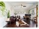 Cozy living room with hardwood floors, stylish decor, and an inviting atmosphere at 4103 Se 10Th Ave, Ocala, FL 34480