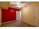 Cozy bedroom features neutral carpet, a ceiling fan, and brightly painted walls at 5205 Ne 3Rd St, Ocala, FL 34470