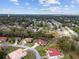 Aerial shot of a residential area showcasing well-maintained homes with lush greenery and a peaceful community at 8223 Sw 113Th Ln, Ocala, FL 34481