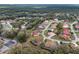 Scenic aerial view of a residential neighborhood surrounded by lush greenery and mature trees at 8223 Sw 113Th Ln, Ocala, FL 34481