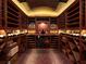 Custom wine cellar with brick ceiling and floors and wooden wine racks at 8482 Nw 31St Lane Rd, Ocala, FL 34482