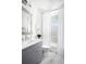 Chic bathroom with a vanity, patterned mirror frame, and a shower with curtain at 0000 Se 47Th Loop, Ocala, FL 34480
