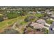 Aerial view of homes on a lush green golf course at 13424 Se 89Th Terrace Rd, Summerfield, FL 34491