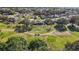 Aerial view of a community showcasing well-maintained lawns and golf cart paths at 13424 Se 89Th Terrace Rd, Summerfield, FL 34491