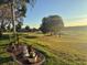 Picturesque golf course view with lush greenery, palm trees, and serene landscaping at 13544 Se 89Th Terrace Rd, Summerfield, FL 34491