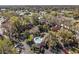 Aerial view of the community highlighting lush landscaping and a central pool at 1621 Ne 2Nd St # 601, Ocala, FL 34470