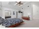 Bright bedroom with a unique angled ceiling, offering spacious mirrored closet doors at 1621 Ne 2Nd St # 601, Ocala, FL 34470