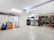 Well organized, oversized garage with utility sink and loads of storage at 383 Harlow Ln, The Villages, FL 32163