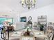 Open-concept living and dining area with comfortable seating and abundant natural light at 383 Harlow Ln, The Villages, FL 32163