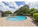 Private pool with lush landscaping provides a serene escape for relaxation and entertainment at 4420 Ne 1St St, Ocala, FL 34470