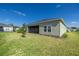 Backyard with a screened-in porch and green grass; a cozy outdoor space at 7374 Sw 77Th Ave, Ocala, FL 34481