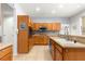 Bright kitchen with stone countertops and tile backsplash at 8782 Sw 82Nd Court Rd, Ocala, FL 34481