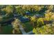 Aerial view showcasing the property, pool, and surrounding neighborhood at 4040 E Fort King St, Ocala, FL 34470