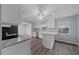 Kitchen featuring stainless steel appliances, granite countertops and an island at 4040 E Fort King St, Ocala, FL 34470